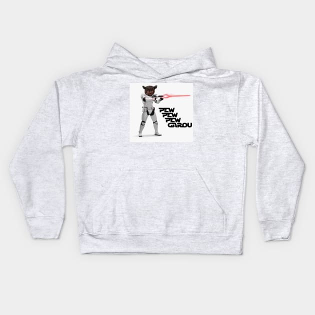 Pew Pew Pew Garou Kids Hoodie by Skaboosh